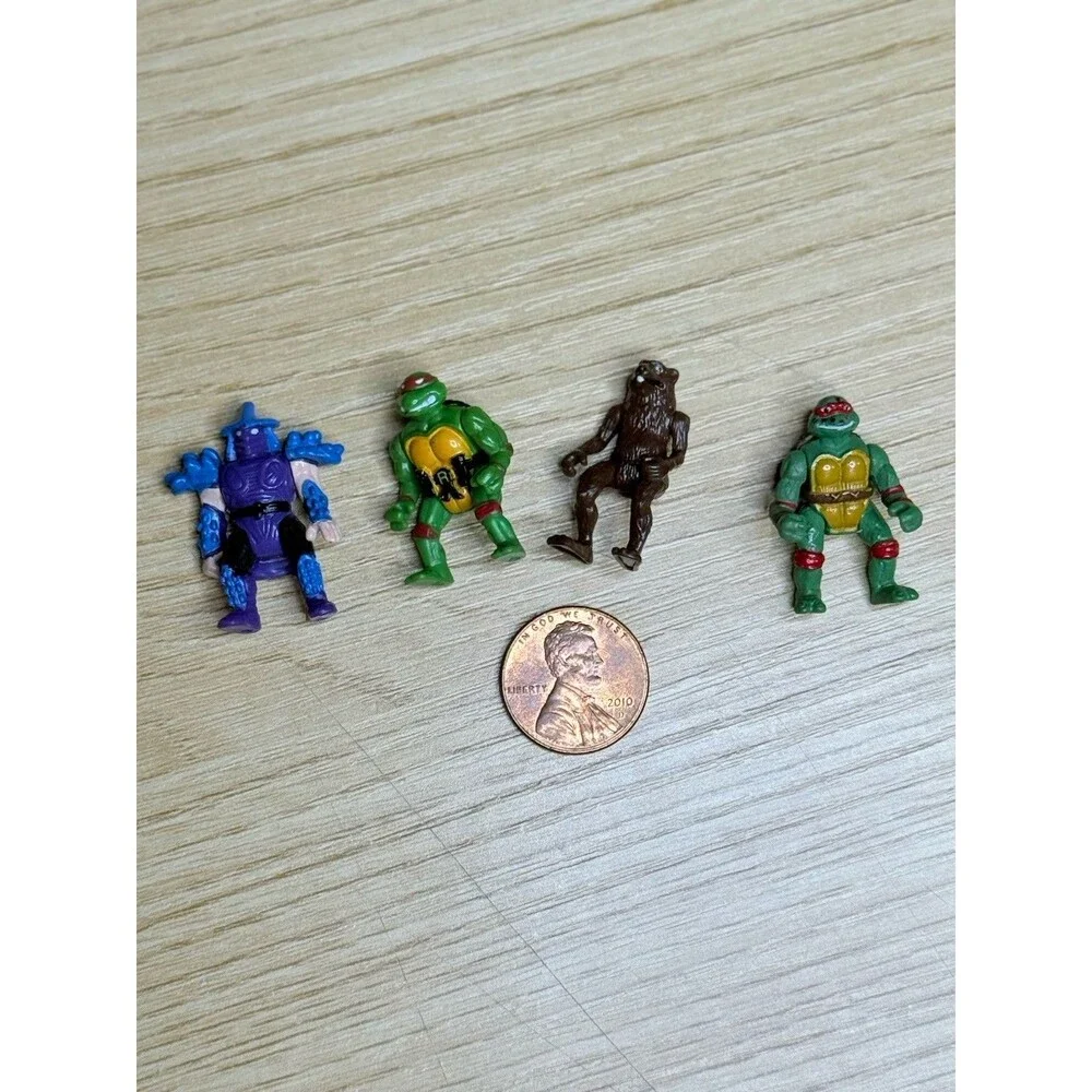 Vtg 90s Teenage Mutant Ninja Turtle Micro Mutants Lot Splinter Shredder Raphael